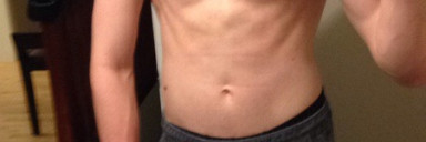 6'3 Male 24 lbs Weight Gain Before and After 138 lbs to 162 lbs