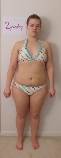 A progress pic of a 5'6" woman showing a snapshot of 178 pounds at a height of 5'6