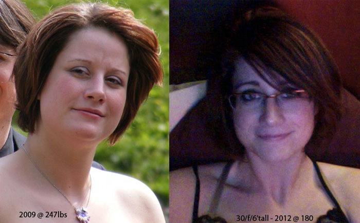 6 foot Female 67 lbs Fat Loss 247 lbs to 180 lbs