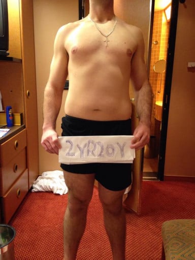 A picture of a 5'10" male showing a snapshot of 195 pounds at a height of 5'10