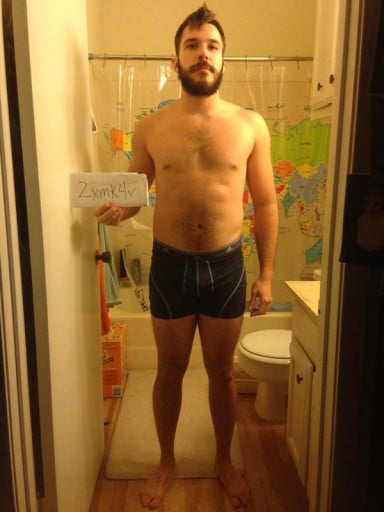 A photo of a 5'11" man showing a snapshot of 188 pounds at a height of 5'11