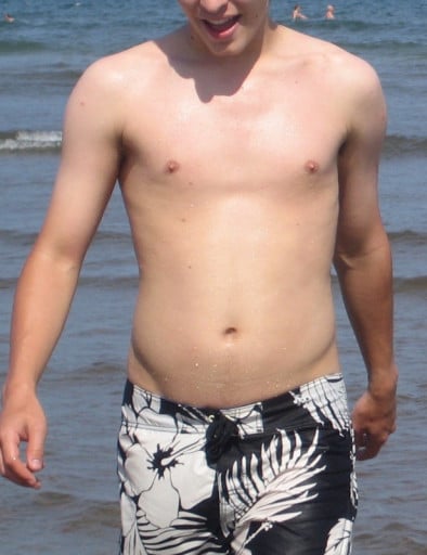 A progress pic of a 6'2" man showing a weight gain from 175 pounds to 201 pounds. A respectable gain of 26 pounds.