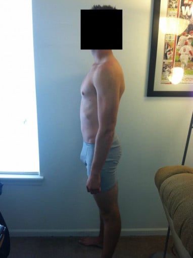 A progress pic of a 6'0" man showing a snapshot of 162 pounds at a height of 6'0
