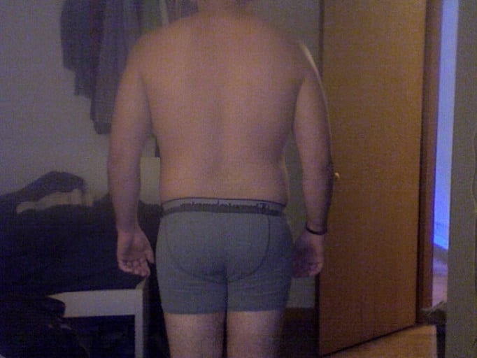 A picture of a 5'7" male showing a snapshot of 193 pounds at a height of 5'7