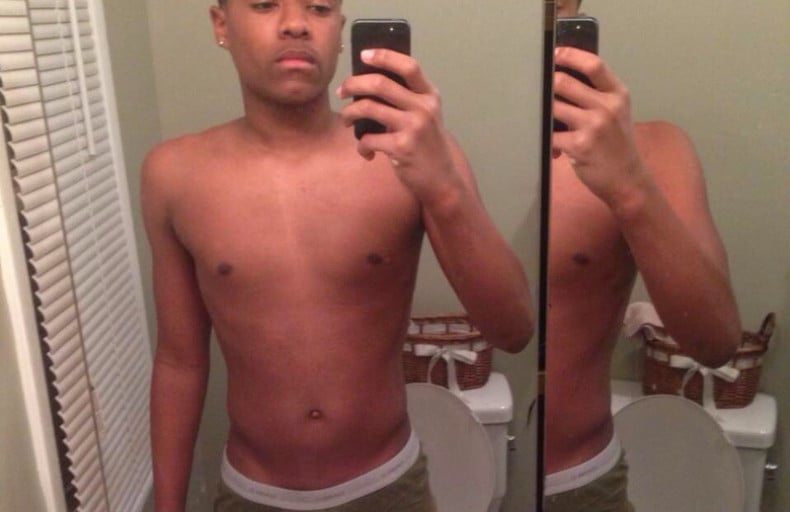 16 Year Old Male Sees One Month Progress After Putting on 3 Pounds