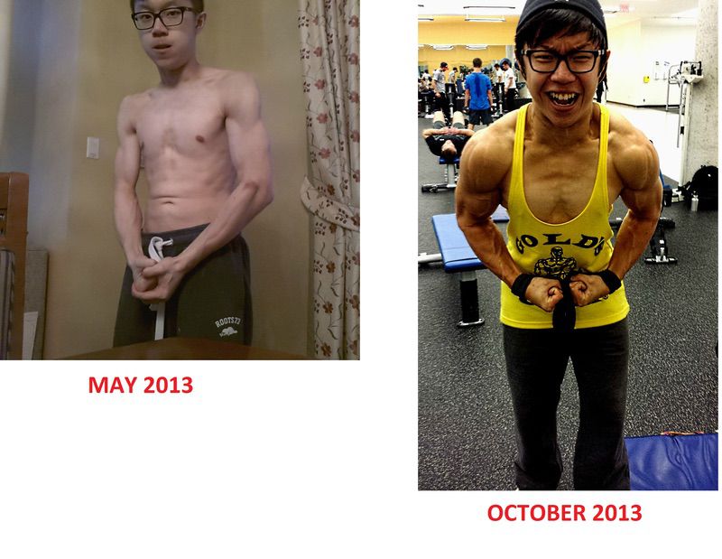 5 foot 7 Male 30 lbs Weight Gain Before and After 110 lbs to 140 lbs
