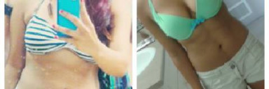 15 lbs Fat Loss Before and After 4 foot 10 Female 120 lbs to 105 lbs