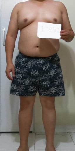 4 Photos of a 5'3 175 lbs Male Weight Snapshot