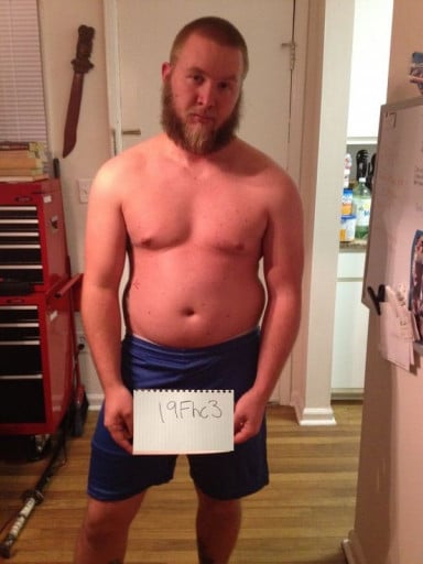 A progress pic of a 5'8" man showing a snapshot of 200 pounds at a height of 5'8