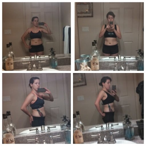 4 foot 11 Female 2 lbs Weight Loss Before and After 104 lbs to 102 lbs
