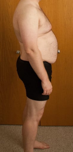 A progress pic of a 5'11" man showing a snapshot of 227 pounds at a height of 5'11