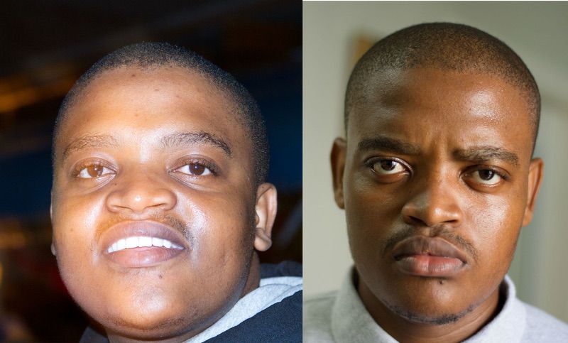 59 lbs Fat Loss Before and After 5 foot 6 Male 252 lbs to 193 lbs
