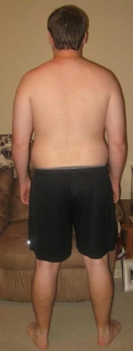 A picture of a 5'10" male showing a snapshot of 206 pounds at a height of 5'10