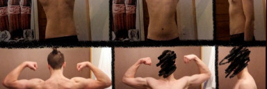 6 feet 5 Male 14 lbs Muscle Gain Before and After 177 lbs to 191 lbs