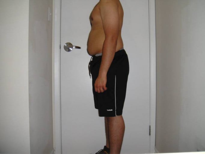 A picture of a 5'6" male showing a snapshot of 175 pounds at a height of 5'6