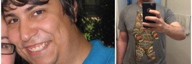 84 lbs Weight Loss Before and After 5 feet 5 Male 260 lbs to 176 lbs