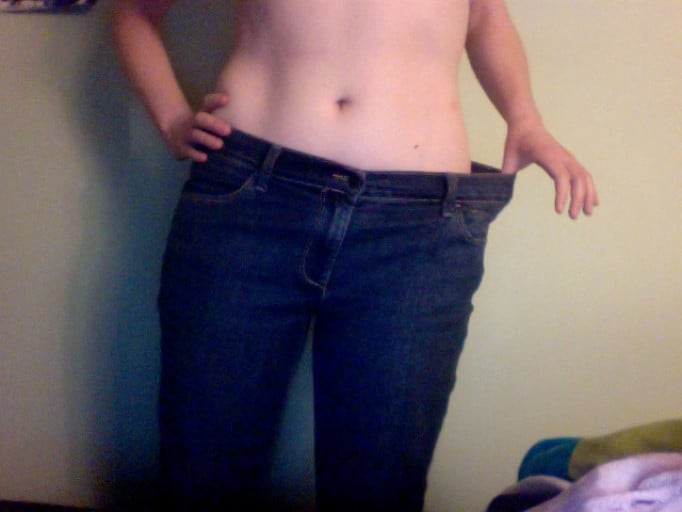 A progress pic of a 5'7" woman showing a snapshot of 180 pounds at a height of 5'7