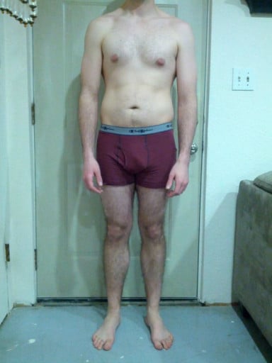 A picture of a 5'10" male showing a snapshot of 171 pounds at a height of 5'10