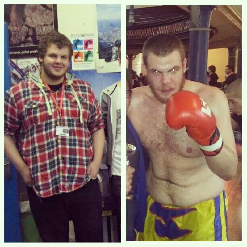 6 foot 4 Male Before and After 106 lbs Fat Loss 341 lbs to 235 lbs