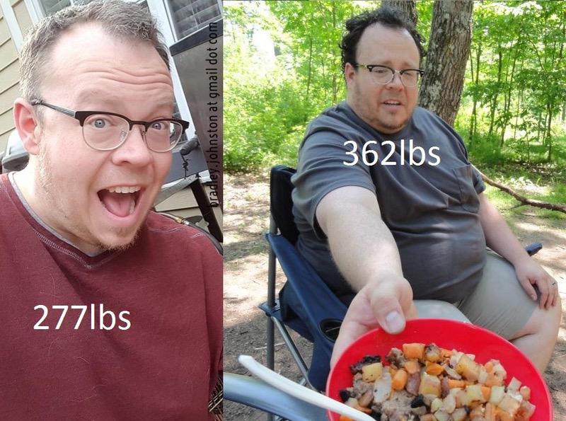 5 feet 10 Male Progress Pics of 85 lbs Fat Loss 362 lbs to 277 lbs