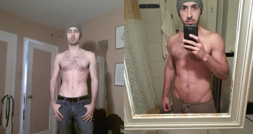 Progress Pics of 35 lbs Muscle Gain 6'1 Male 135 lbs to 170 lbs