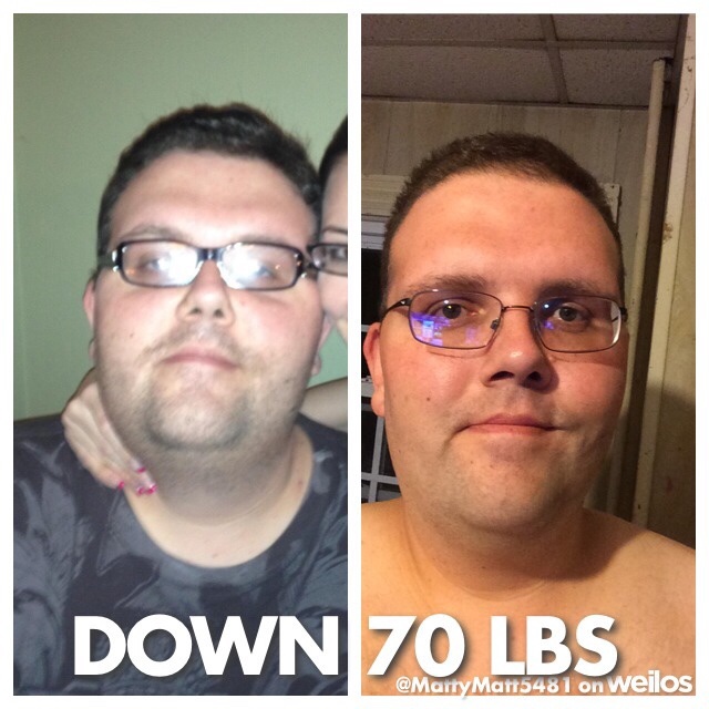 71 lbs Fat Loss 6 feet 4 Male 430 lbs to 359 lbs