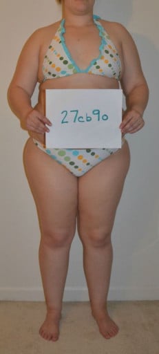 A progress pic of a 5'5" woman showing a snapshot of 196 pounds at a height of 5'5