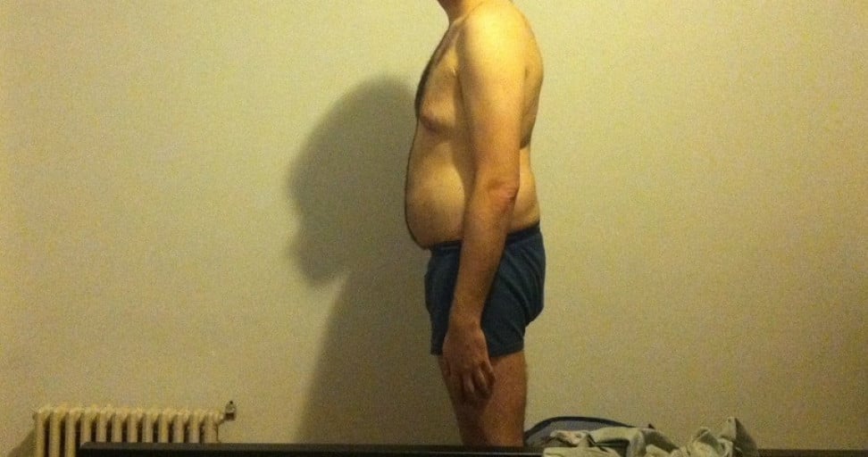 A progress pic of a 6'4" man showing a snapshot of 230 pounds at a height of 6'4