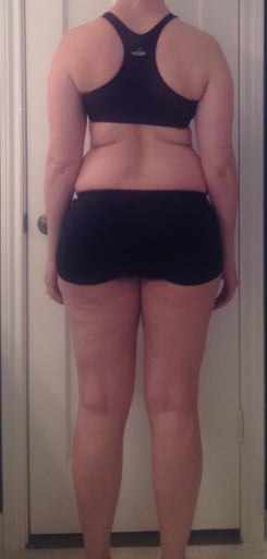 A picture of a 5'10" female showing a snapshot of 183 pounds at a height of 5'10