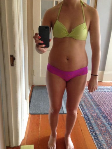 4 Pics of a 125 lbs 5 feet 2 Female Weight Snapshot