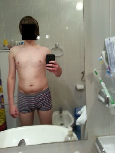 A picture of a 6'0" male showing a weight reduction from 165 pounds to 156 pounds. A net loss of 9 pounds.