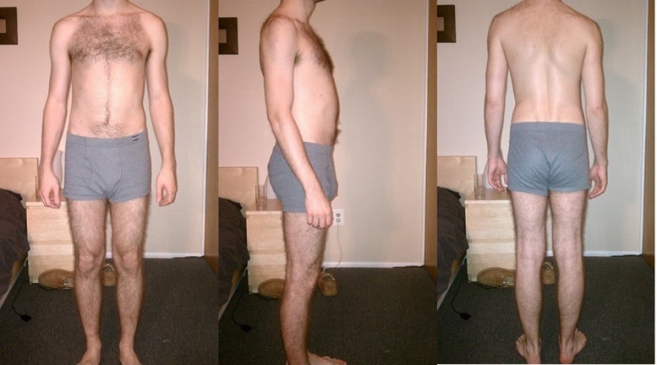 2 Photos of a 142 lbs 5'1 Male Weight Snapshot