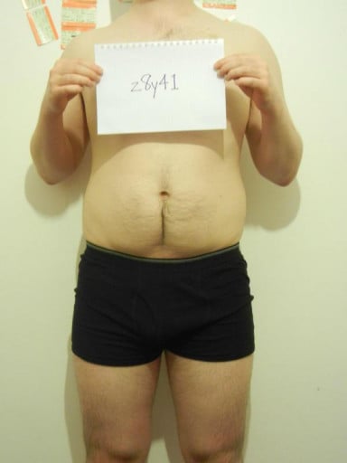 A picture of a 5'11" male showing a snapshot of 193 pounds at a height of 5'11
