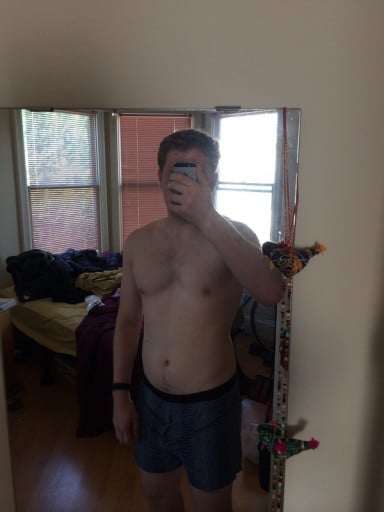 A progress pic of a 6'0" man showing a snapshot of 200 pounds at a height of 6'0