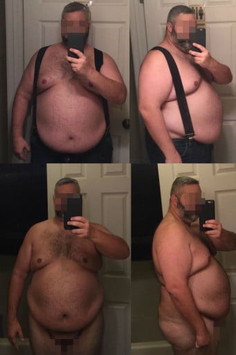 53 lbs Weight Loss 5'8 Male 350 lbs to 297 lbs