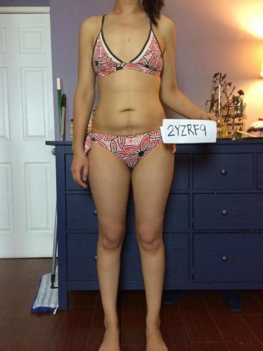 A picture of a 6'0" female showing a snapshot of 171 pounds at a height of 6'0