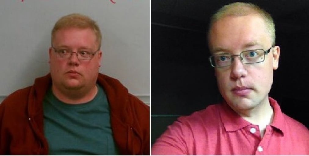 A picture of a 6'3" male showing a weight loss from 400 pounds to 270 pounds. A respectable loss of 130 pounds.