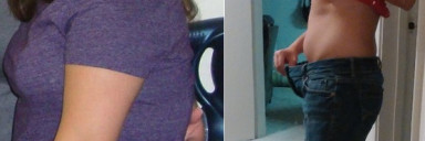 Before and After 36 lbs Fat Loss 4 feet 10 Female 145 lbs to 109 lbs