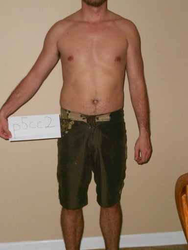 A photo of a 6'0" man showing a snapshot of 180 pounds at a height of 6'0