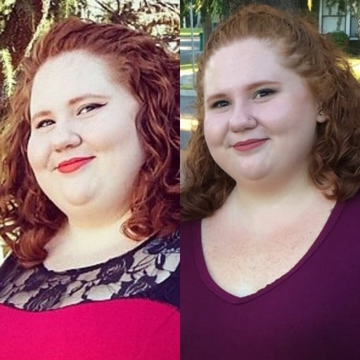 Progress Pics of 62 lbs Weight Loss 5 foot 2 Female 362 lbs to 300 lbs