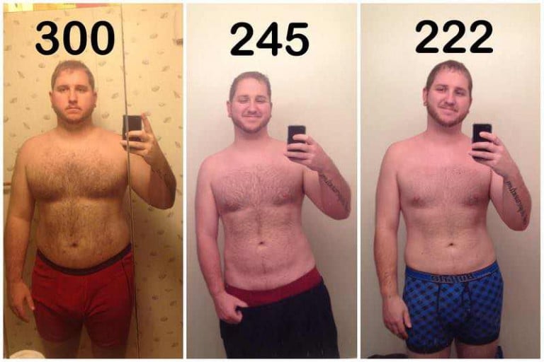 Weight Loss Journey: 300 222Lbs in 115 Days