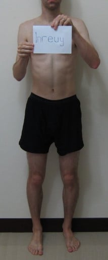 A photo of a 6'2" man showing a snapshot of 156 pounds at a height of 6'2