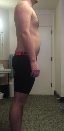 2 Pics of a 6 foot 1 205 lbs Male Weight Snapshot