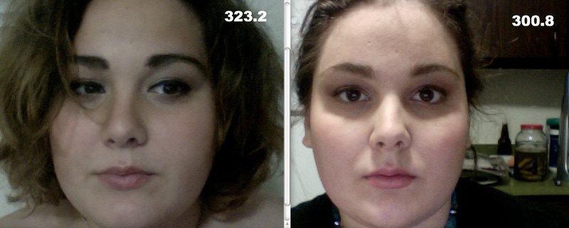 5'11 Female 23 lbs Weight Loss Before and After 323 lbs to 300 lbs