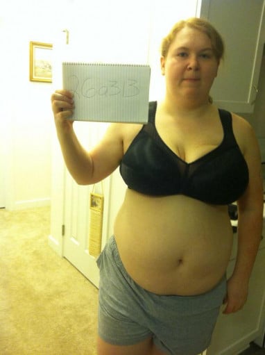 A picture of a 5'8" female showing a snapshot of 251 pounds at a height of 5'8