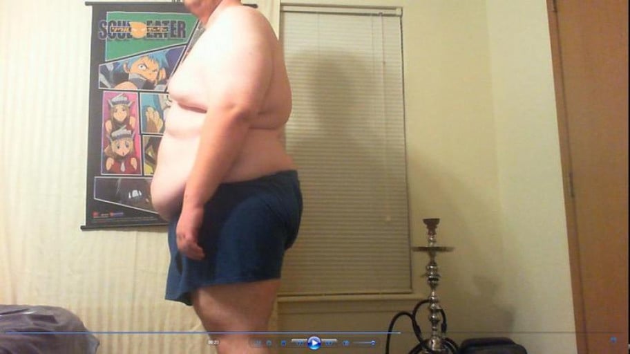 A progress pic of a 6'6" man showing a snapshot of 440 pounds at a height of 6'6
