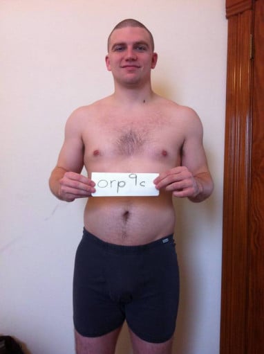 A picture of a 6'0" male showing a snapshot of 214 pounds at a height of 6'0