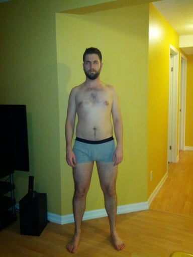 A photo of a 5'11" man showing a snapshot of 180 pounds at a height of 5'11