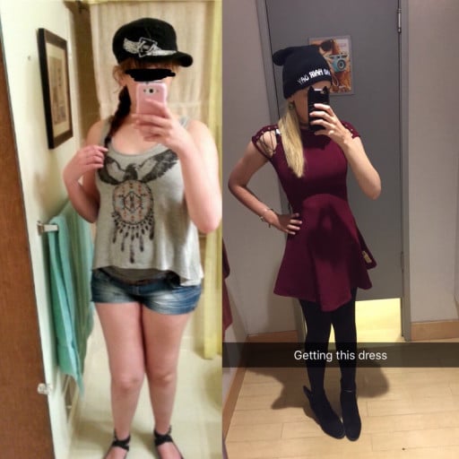 5'6 Female Progress Pics of 39 lbs Fat Loss 157 lbs to 118 lbs