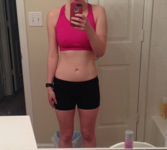 5 foot 3 Female Before and After 20 lbs Weight Loss 129 lbs to 109 lbs